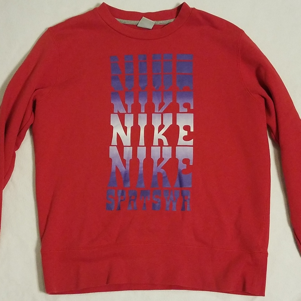 90s Nike sportswear red sweater,  large